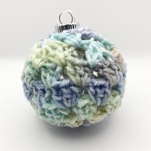 Multicolor Pastel Crochet Christmas Ornament